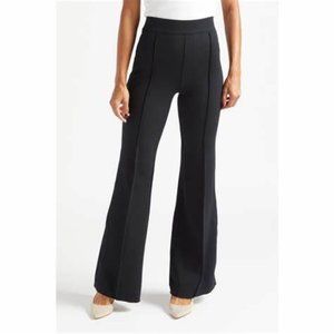 Spanx High Rise Flare Leg Ponte Pants - Black - Size 1X Petite